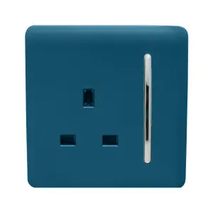 Trendiswitch MIDNIGHT BLUE 1 Gang 13 Amp Switched Socket