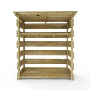 Everest Wooden Log Store (Single - 110cm Wide, 123cm Tall)