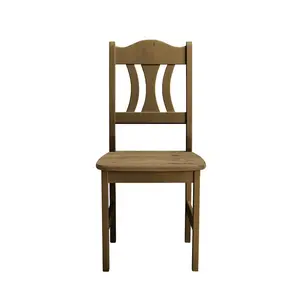 Kristel Solid Wood Dining Chair (Set of 2) Leach-coloured