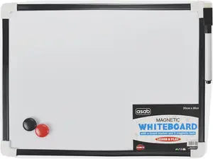 1X A4 Magnetic Whiteboard W Pen & Eraser