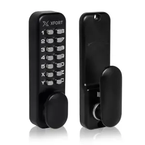 XFORT Digital Door Lock Matt Black, Keypad Combination Lock