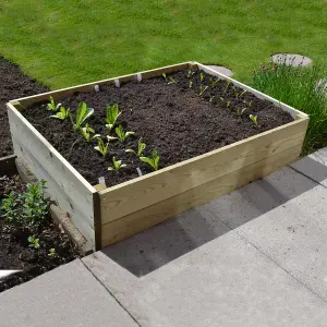 Greena Rectangular Raised Bed 30 cm High, 90 x 120cm