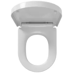 Soft-Close Toilet Seat Memphis Duroplast White