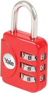 Yale - Combination Padlock in Red - YP1/28/121/1R