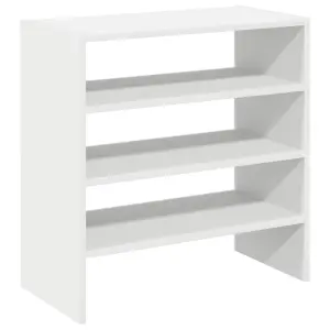 Berkfield Shoe Racks 2 pcs Stackable White 60x30x30.5 cm