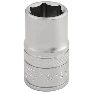 Draper 1/2" Square Drive 6 Point Imperial Socket 9/16" 16627