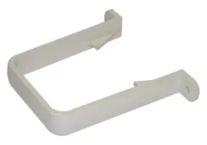 FloPlast White Square Gutter clip (L)115mm (Dia)65mm