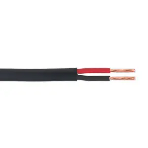 Sealey Automotive Cable Thick Wall Flat Twin 2 x 1mm² 14/0.30mm 30m Black