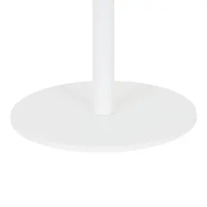 GoodHome Quelea Matt White Rechargeable Integrated LED Table lamp