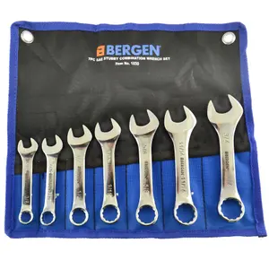 Stubby Spanners Wrench Set SAE Imperial 7pc 3/8in to 3/4in