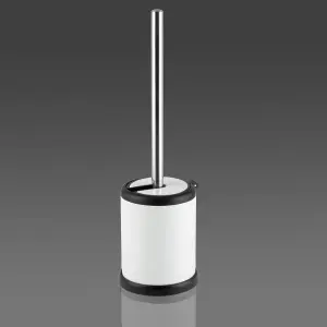 Showerdrape Aero White Toilet Brush & Holder