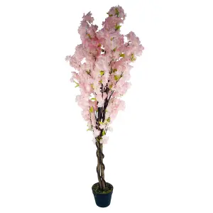 150cm Artificial Pink Cherry Blossom Tree