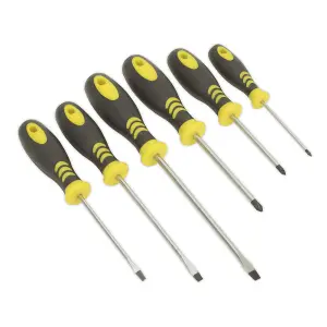 Sealey Soft Grip Screwdriver Set 6pc S0615