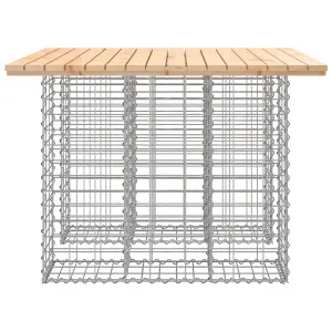 Berkfield Garden Bench Gabion Design 100x102x72 cm Solid Wood Pine