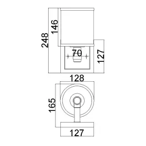 Elstead Prospect Park 1 Light Indoor Wall Light Satin Nickel, Chrome, Chrome, E27