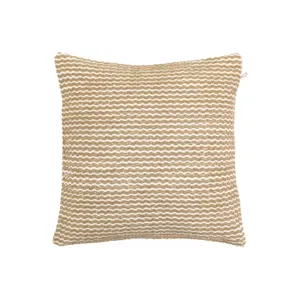 Gallery™ Beige & White Stripe Indoor Cushion (L)45cm x (W)45cm