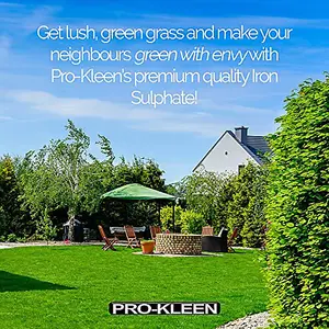 Pro-Kleen Iron Sulphate 1 KG PREMIUM Ferrous Pure Lawn Tonic- Lawn Conditioner and Turf Hardener. Dry Powder soluble in water