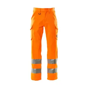 Mascot Safe Light Thigh Pocket Trousers (Hi-Vis Orange)  (40.5) (Leg Length - Regular)