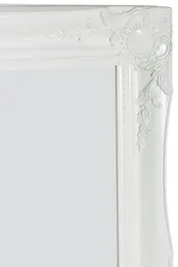 MirrorOutlet Hamilton White Shabby Chic Design Large Dress Mirror 165 x 75cm