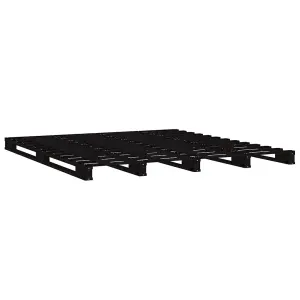 Berkfield Pallet Bed Black 120x200 cm Solid Wood Pine