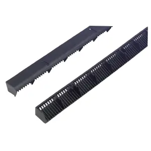 HomeSmart 10 x 1m Over Fascia Vents Durable Easy Installation for Roof Eaves 25mm Airflow, Black