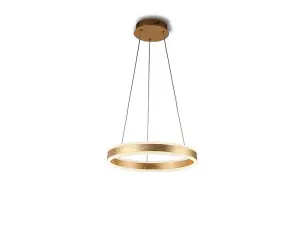 Luminosa Helia Integrated LED Ceiling Pendant Gold