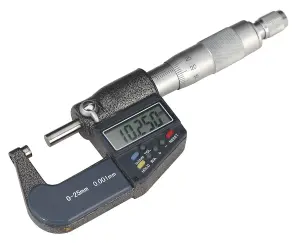 Sealey Digital External Micrometer 0-25mm(0-1") AK9635D