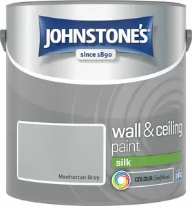 Johnstone's Wall & Ceilings Manhattan Grey Silk Paint - 2.5L