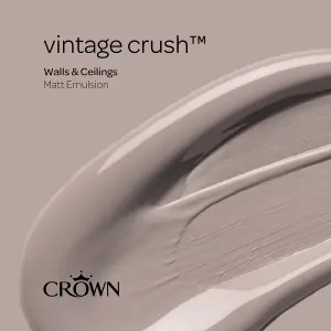 Crown Walls & Ceilings Matt Emulsion Paint Vintage Crush - 2.5L