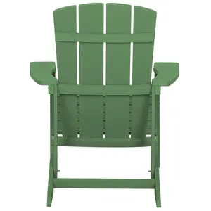 Beliani Retro Garden Chair ADIRONDACK Green