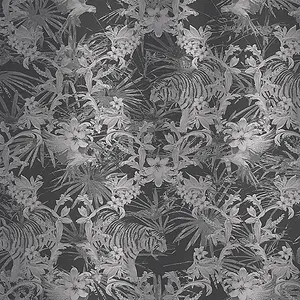 Galerie Ted Baker Fantasia Metallic Silver/Grey Kingdom Wilderness Wallpaper Roll