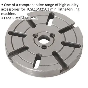 112mm Face Plate for Lathe and Drilling Machine Accessories