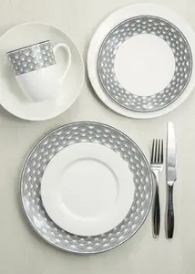 Maxwell & Williams Dinner Set Porcelain Dining 16  Piece Dinner Set