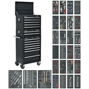 Comprehensive 14 Drawer Tool Chest Bundle with 1179 Pieces - Black Storage Solution