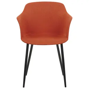 Set of 2 Dining Chairs ELIM Orange