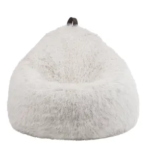 icon Cocoon Faux Fur Bean Bag Natural Bean Bag Chairs