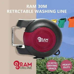 Ram 30 metre Retractable Reel Clothes Lines