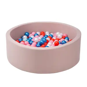 simpa Soft Foam Ball Pit with 200 Balls. Mushroom 90cm x 30cm