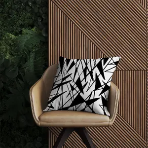 Brush Abstract Pattern Outdoor Cushion 45cm x 45cm