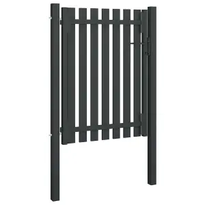 Berkfield Garden Fence Gate Steel 1x1.7 m Anthracite