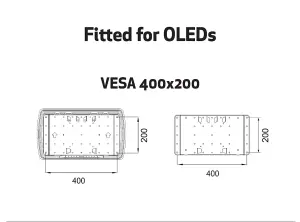 Multibrackets M VESA Super Slim Tilt & Turn Plus, for TVs 32-65" - Black