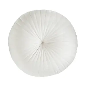 Catherine Lansfield Round Cushion Soft Touch 40x40cm Cushion Natural