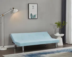 Comfy Living Monza Sofa Bed in Duck Egg Blue