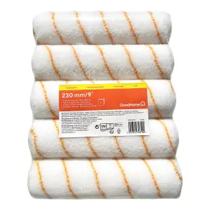 GoodHome Medium Pile Woven polyester Roller sleeve, Pack of 5, (L)230mm (D)45mm