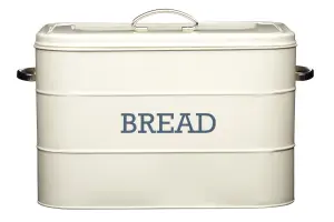 Living Nostalgia Antique Cream Bread Bin