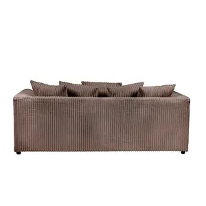 Lennox Chocolate Sofa Set 3 Seater