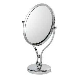 Showerdrape Triton 5x Magnifying Chrome Oval Makeup Vanity Mirror