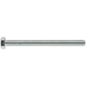 25 Pack M8 x 100mm Grade 8.8 Zinc Setscrews - Fully Threaded DIN 933