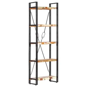 Berkfield 5-Tier Bookcase 60x30x180 cm Solid Reclaimed Wood