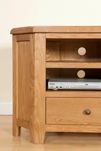 Shrewsbury Corner TV Unit - L45 x W90 x H65 cm - Oak